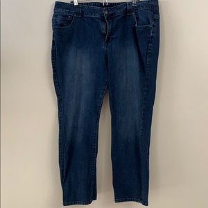 Straight legged Denim jeans size 22 petite
